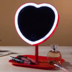 LED Makeup Mirror-Heart Shape - Image 2