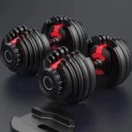 Dumbells Set Rubber Adjustable - Image 4