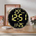 Digital LED Clock Creative Large-screen Temperature Remote Control - Image 4