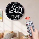 Digital LED Clock Creative Large-screen Temperature Remote Control - Image 3