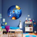 Planet LED Digital Desk Clock Large Display Modern Wall Clock for Bedroom & Living Room Decoration - Image 3