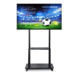Steel LED LCD TV Stand 32-60 Inch Multi-Functional Trolley with 360
