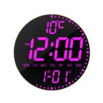 Digital LED Clock Creative Large-screen Temperature Remote Control - Image 5