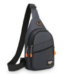 Men's Chest Bag Nylon Waterproof Shoulder Bag Multi Layer Sport Outdoor Cycling