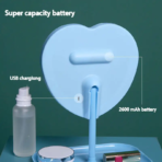 LED Makeup Mirror-Heart Shape - Image 3