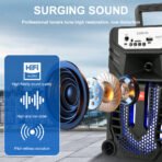 Speaker with Deep Bass Party Lights - Image 4