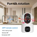 HD Full Color Two-Way Audio Wireless Dual Camera - Image 6