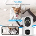 HD Full Color Two-Way Audio Wireless Dual Camera - Image 7