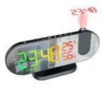 Multifunctional RGB LED Alarm Clock Projection Temperature Humidity Display USB Digital - Image 5