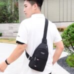 Men's Fashion Waterproof Chest Bag Backpack Multi-functional Sports - Image 5