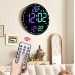 Digital LED Clock Creative Large-screen Temperature Remote Control - Image 7