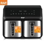 RAF Air Fryer Oil-free Double Basket Touch Screen Digital Two Handles