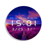 LED Digital Wall Clock Multi-Colored - Image 3