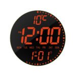 Digital LED Clock Creative Large-screen Temperature Remote Control - Image 8
