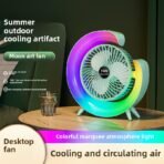 Colorful LED Tabletop Fan - Image 5