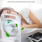 Mini Desktop Fan Cooling Fan With Cob Light - Image 2