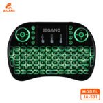 Jeqang JA-501 Rechargeable Mouse Set BT & 2.4G Wireless Mini RGB Keyboard
