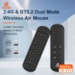Jeqang JA-513 BT+2.4G Flying Mouse Remote Control for Computer And TV Remote - Image 3