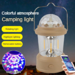 Camping Lamp Rechargeable Colorful Atmosphere Light with Hook - Image 4