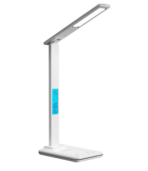 LED Desk Table Lamp Touch Wireless Charger Alarm Clock - Image 4