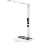 LED Desk Table Lamp Touch Wireless Charger Alarm Clock