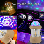 Camping Lamp Rechargeable Colorful Atmosphere Light with Hook - Image 6
