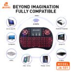 Jeqang JA-501 Rechargeable Mouse Set BT & 2.4G Wireless Mini RGB Keyboard - Image 4