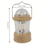 Camping Lamp Rechargeable Colorful Atmosphere Light with Hook - Image 2