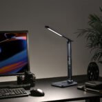 LED Desk Table Lamp Touch Wireless Charger Alarm Clock - Image 7