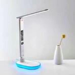 LED Desk Lamp With Wireless Charger Calendar Temperature Display - Image 6